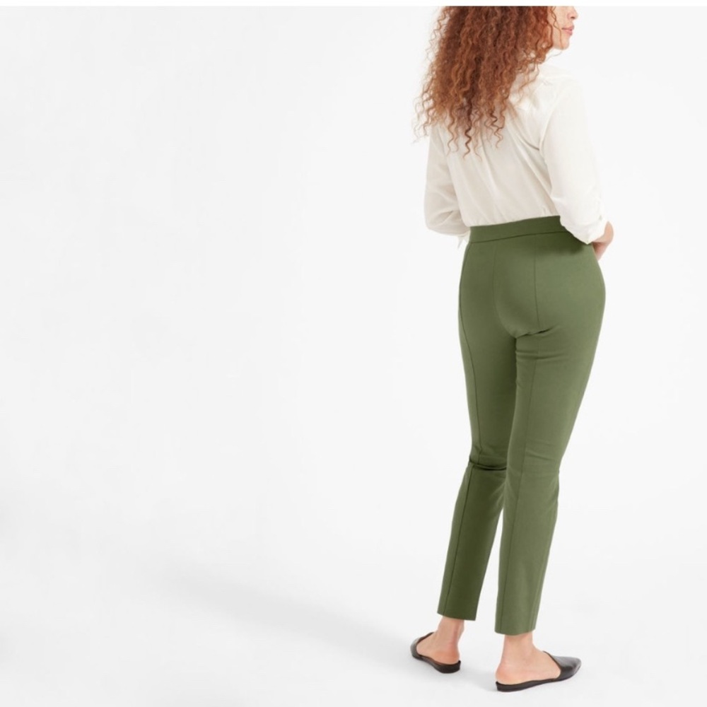 Everlane Olive Green Straight Leg Pants